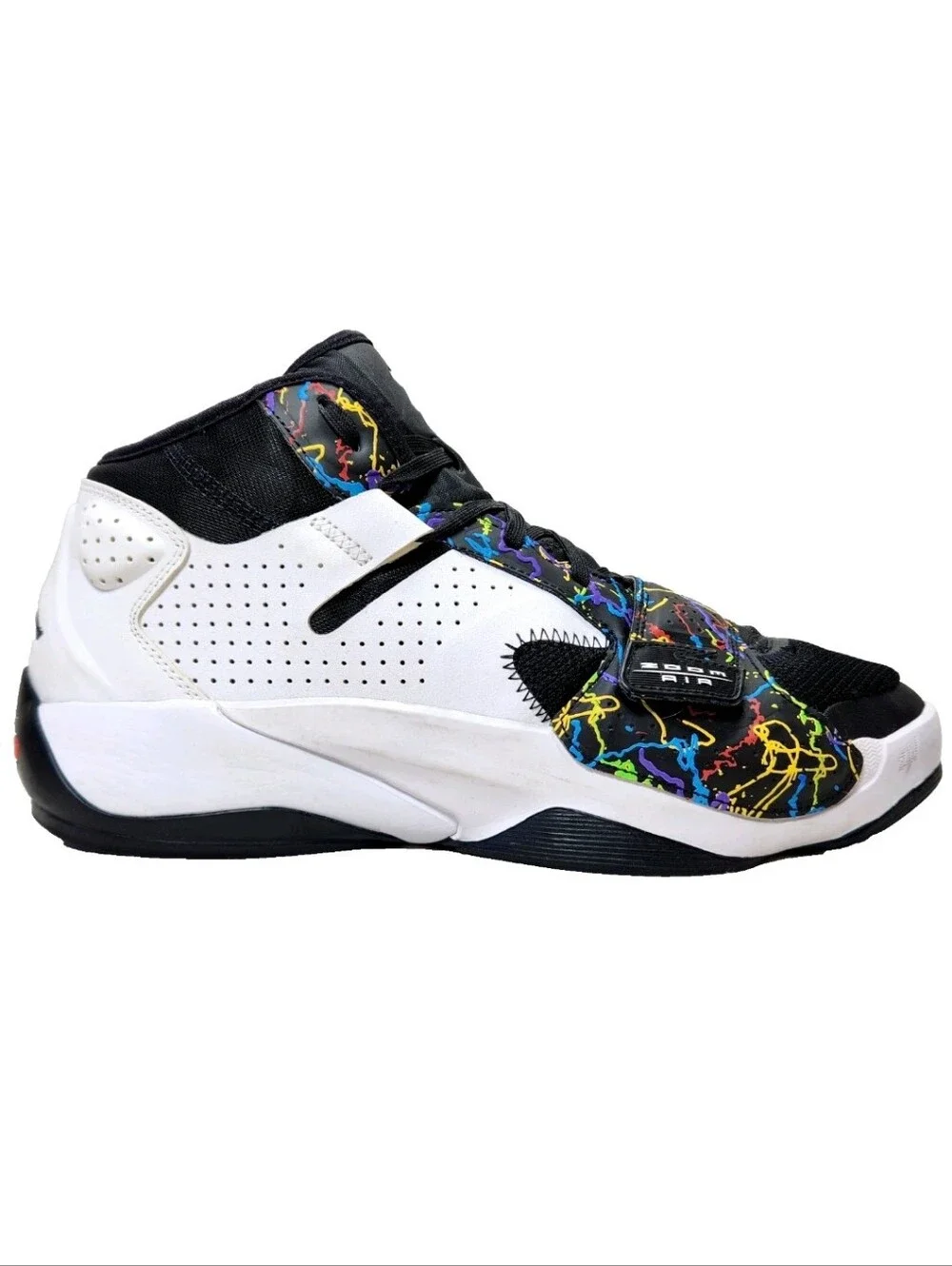 NIKE Air Jordan Zion 2 'Noah' Sz 11.5 White/Black-Multicolor DO9071-003